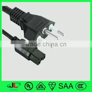 Brazil Inmetro Standard 3 Pin Electrical Power Cord Plug With IEC C13 thumbnail-1