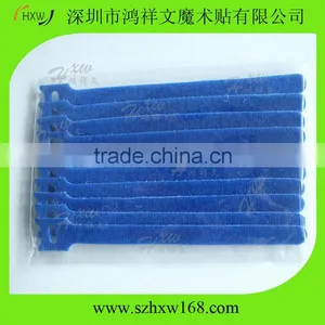 Wholesale Colored 12*150mm 10pcs per Polybag Hook And Loop Cable Tape thumbnail-1