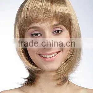 No Virgin Hair Japanese Hair Short Bob Lace Front Wigs thumbnail-3