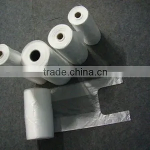 100% Virgin HDPE/LDPE Plastic T-shirt Bags for Shopping Packing thumbnail-1