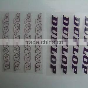 Black Heat Transfer Printing Label With 3D Effect thumbnail-3