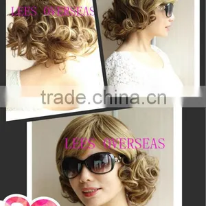 Summer Hot Sale Pear Flower Golden Short Wig thumbnail-1
