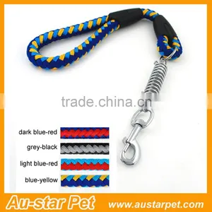 60cm High Quality Factory Price Private Labelling Pet Dog Braided Rope Leash With Spring thumbnail-1
