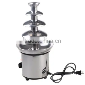Economic Home 9cm(D)18cm(H) 180W Stainless Steel 4 Tiers Cheap 110v/220v Chocolate Fountain thumbnail-2