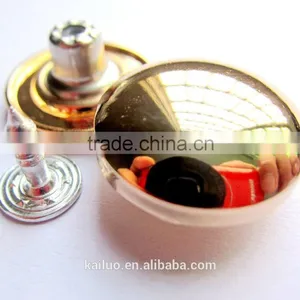 Shiry Gold Color Button thumbnail-3