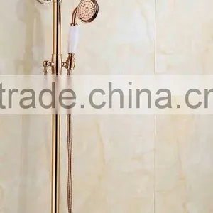 New Arrival in Wall Rose Gold Rainfall Shower Head Shower Set thumbnail-2