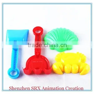 Wholesale Custom Outdoor Plastic Beach Sand Tool Toys Digger Molds Spade Kids Beach Sand Toys thumbnail-3
