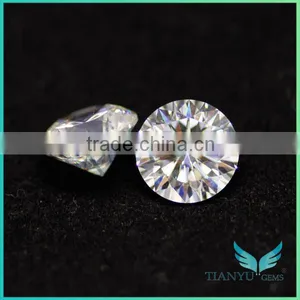 Free Sample Superior Quality Excellent Cut 6.5mm 2ct Diamond Simulated Loose Gemstone thumbnail-4