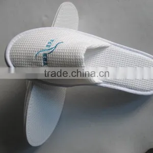 2015 Classic White Waffle Washable Closed Toe Hotel Slipper,non-disposable,disposable thumbnail-4