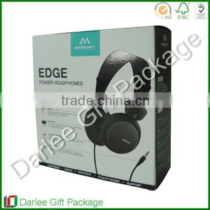 Electronic Black Custom Headphone Corrugated Paper Box thumbnail-1