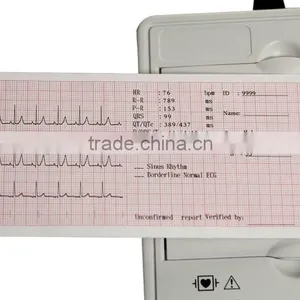 CE &ISO13485 Approved Portable Digital 3-channel Color Electrocardiograph ECG EKG Machine thumbnail-6