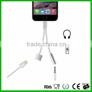 Newest 2 In1charger Cable and 8 Pin to 3.5mm Earphone Adapter With Charging Cable for Iphone 7 thumbnail-3