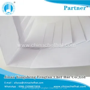 80g Special White Non Woven Round Top Cook Cap Disposable Chef Hat thumbnail-2