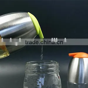 Glass Oil Vinegar Bottle Spice Jar With Stainless Steel Coat thumbnail-2