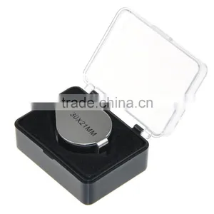 2016 New Design 30X 21mm Silver Colored Diamond Loupe Handheld Jewelry Magnifier thumbnail-4