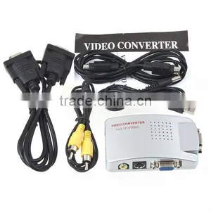 PC VGA to TV Video AV Signal Converter Video Switch Box thumbnail-1