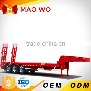 3 Axles Extendable Lowbed Trailer, Telescoping Container Trailer thumbnail-5