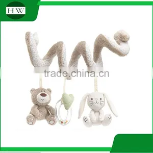 Best Christmas Gift Soft Baby Crib Bed Cot Hanging Plush Musical Rattle Toy thumbnail-1