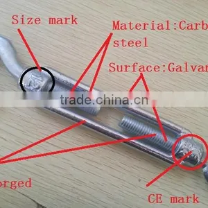 High Quality Galvanized DIN1480 Turnbuckle thumbnail-3