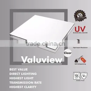 UV Protected Polycarbonate Transparent Solid Flat Clear Sheet (Valuview Clear) thumbnail-1