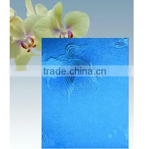 3-8mm ISO & CE AS/NZS2208:1996 Blue GoldFish Figured Glass thumbnail-1
