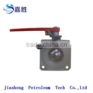 Factory Supply Aluminium Flange Ball Valve With Handle thumbnail-2
