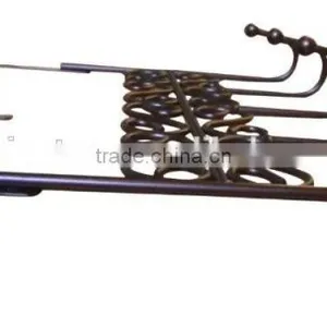 VIVINATURE 5 HOOK CHROME SWIRL OVER THE DOOR DECORATIVE COAT CLOTHES HANGER HOOKS thumbnail-4