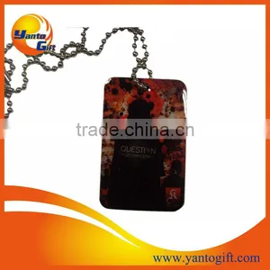 Custom Logo Die Cut Engrave Dog Tag thumbnail-4