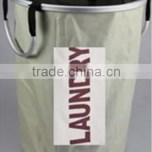 Store More Good Quality Labled Polyester Handled Round Laundry Basket thumbnail-1