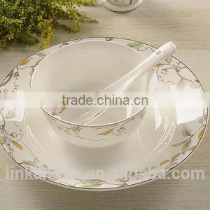 SP1534 High Quality Bone China Soup Spoon thumbnail-3