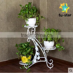 PN Newest Style Home & Garden Supplier Plant Pot Rack Standing Metal Flower Rack thumbnail-1