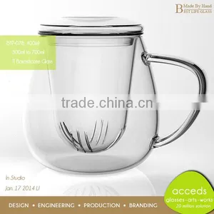 Promotional Custom Interesting Wholesale Handcrafted Pyrex Glass Tea Pot With Infuser thumbnail-4