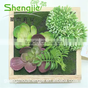 SJLJ013343 Plastic Grass Wall / Fake Green Grass Wall for Garden Home Decoration thumbnail-3