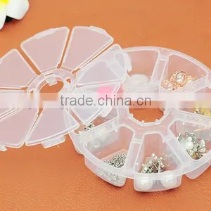 Round 8Lattice Transparent With Cover Storage Box thumbnail-1
