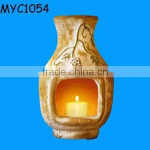 Clay Candle Indoor Chiminea thumbnail-1