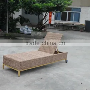 Rattan Patio Furniture Outdoor Wicker Chaise Sun Lounge Bed (BM-573) thumbnail-2