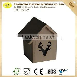 Christmas Gift Unfinished Cheap Wooden Money Box thumbnail-1