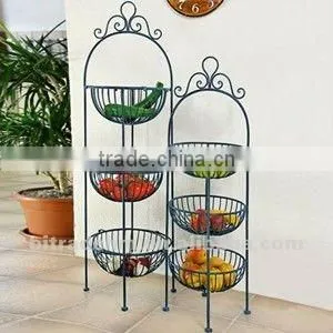 2 Sets Floor Stand Metal Fruits Holder thumbnail-1