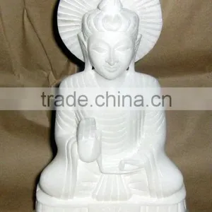 Italian Marble Buddha Statue thumbnail-1