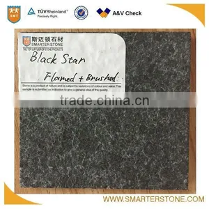 Flamed Brushed G684 Black Basalt for Exterior Paving thumbnail-1