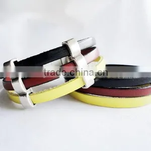 Hot New Bestselling Product Wholesale Soccer Team Belgium Flag Leather Bracelet Made in China thumbnail-1