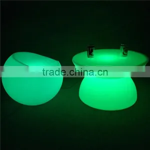 OEM Plastic LED Bar Molded Furniture Party LED Lighted Table and Chair Set for Party thumbnail-2