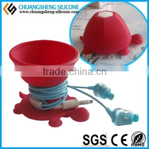 Quite Fashion Mobile Phone Cable Holder, Silicone Clip,table Cable Keeper thumbnail-1