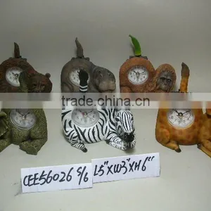 Polyresin Horse SN1029-4 With Clock thumbnail-1