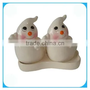 Salt and Pepper Ceramic Tile for Halloween thumbnail-1