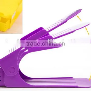 Wholesale Plastic Adjustable Shoe Display Stand Racks thumbnail-5