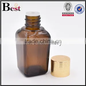 25ml 30ml Glass Bottle 30ml Amber Square Essential Oil Bottle With Sealed Cap thumbnail-3