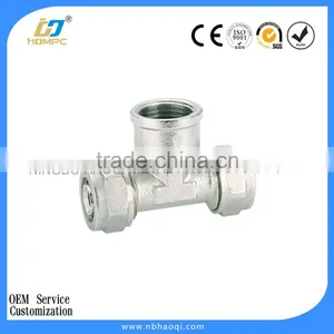 Brass 10mm Compression Fittings Chrome Plated Fitting thumbnail-1