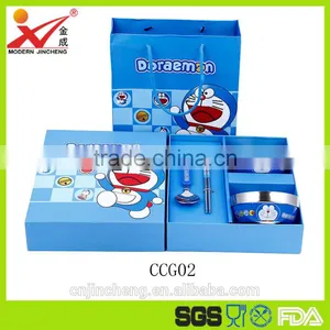 Factory Price Top Quality Hot Sale Cartoon Bowl Chopsticks Spoon Fork Gift Cutlery Set thumbnail-1