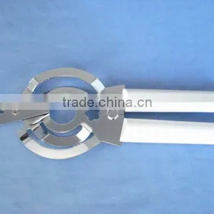 Stainless Steel Can Opener With White Handle thumbnail-1